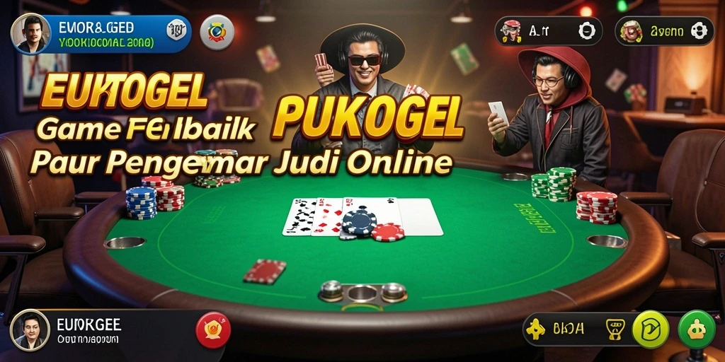 Tampilan gameplay Poker yang mendebarkan di EUROTOGEL.