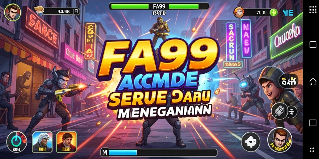 Gambaran gameplay seru dari FA99 yang penuh aksi.