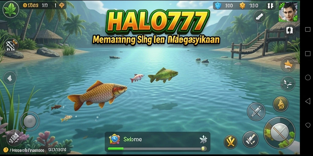 Tampilan seru saat memancing di HALO777 dengan beragam ikan.
