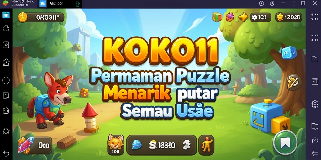 Tampilan gameplay KOKO11 yang menarik dengan teka-teki yang menantang.