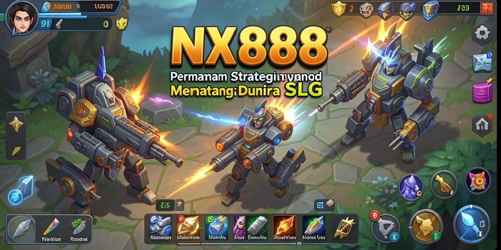 Screenshot menunjukkan pasukan bersiap untuk pertempuran dalam NX888.
