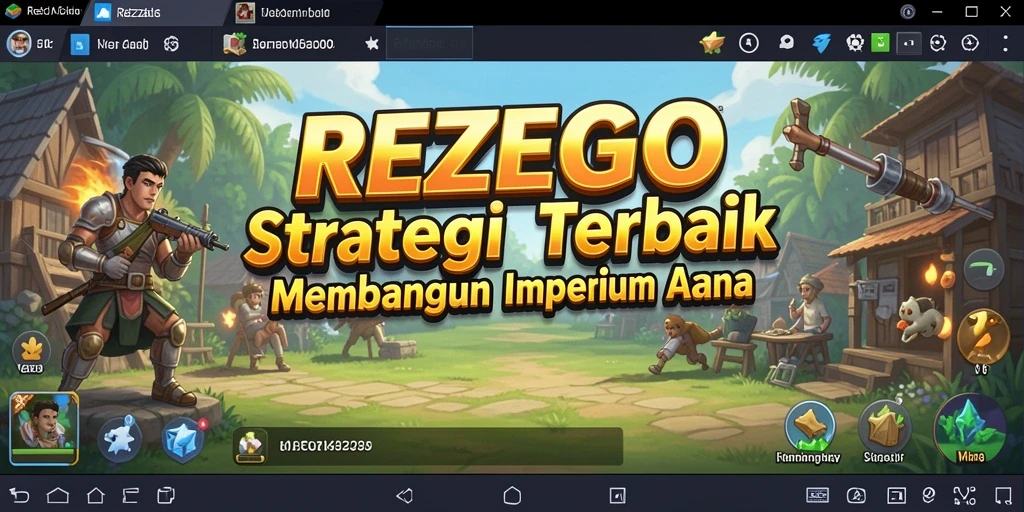 Tangkapan layar menunjukkan gameplay mendebarkan di REZEGO.