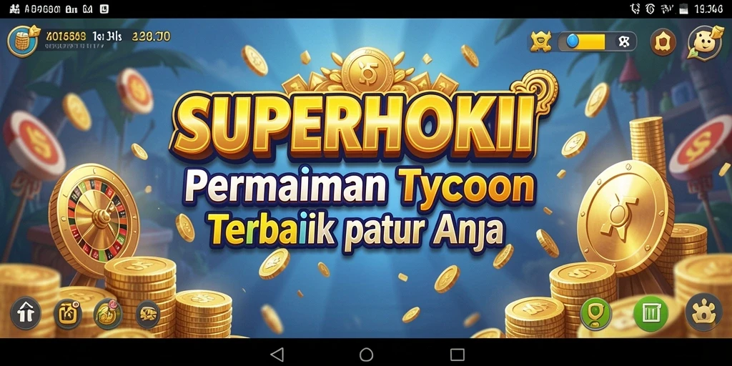 Screenshot SUPERHOKI menampilkan gameplay Tycoon yang seru dan interaktif.