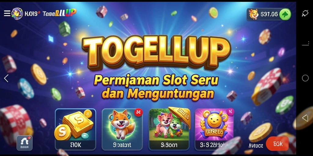 Screeshot gameplay TOGELUP menampilkan keseruan permainan Slot.