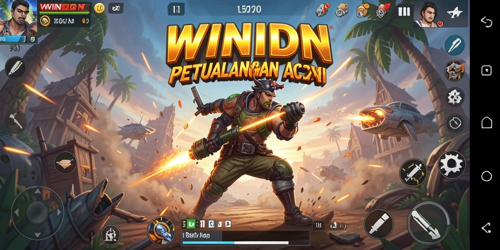 Menampilkan gameplay mendebarkan dalam WINIDN dengan aksi seru.