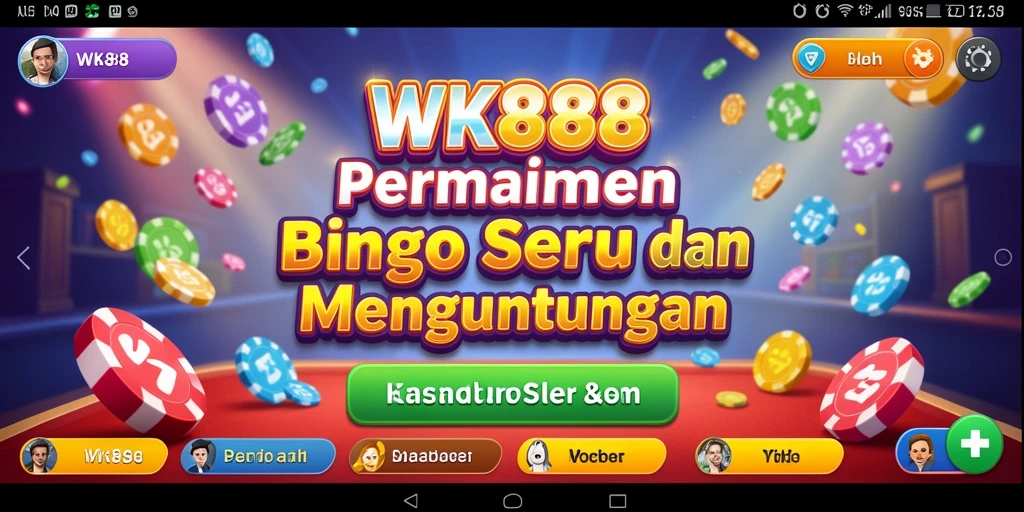 Screenshot gameplay WK888 menampilkan serunya permainan Bingo.